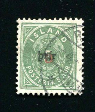 Iceland 32 Partial Reykjavik Cancel 1897 Small Prir Cv$ 575$
