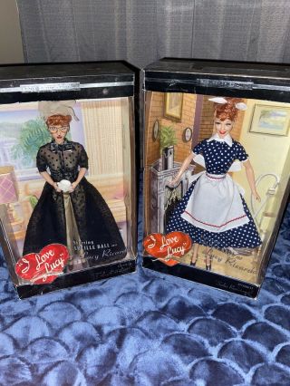 Mattel Barbies I Love Lucy " La At Last " 114 Collector Edition And 45 Sales (2)