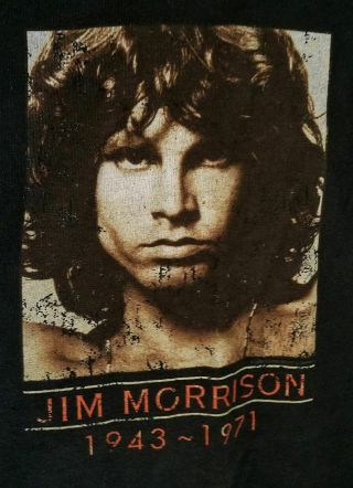 Jim Morrison 1943 - 1971 The Doors Black Shirt Top Adult Large 2