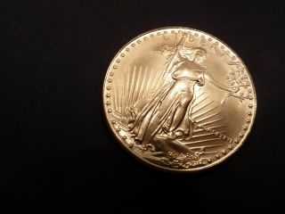 1986 $50 American Gold Eagle 1 Oz Fine Gold $50 - Bu Proof Like Gem