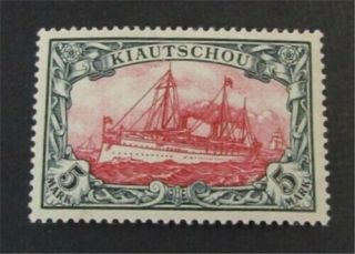 Nystamps German Kiautschou Stamp 22 Og H $215 Signed