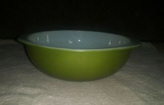 Vintage Pyrex " Olive Verde " 024 2 Qt.  Baking Dish/casserole - Rare