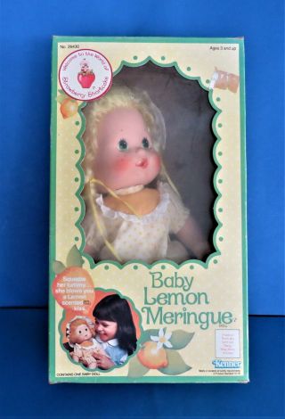 Vintage 1982 Kenner Strawberry Shortcake - Baby Lemon Meringue Blow Kiss Doll