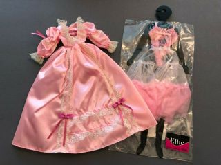 Takara Jenny Doll Pink Satin Formal Dress & Nrfp Ellie Lingerie With Crinoline