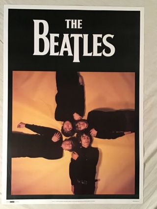 Beatles 1990s Poster Splash England 1965 Photo John Lennon Paul Mccartney