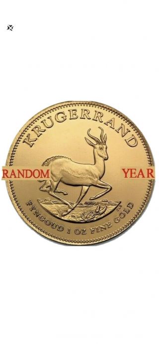 1 Oz South African Krugerrand Gold Coin Bu (random Year)