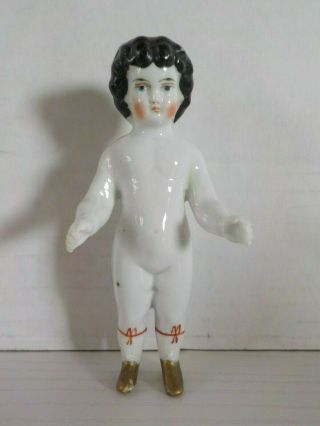 Antique German Porcelain China Frozen Charlotte Doll 5 1/4 Inches Tall