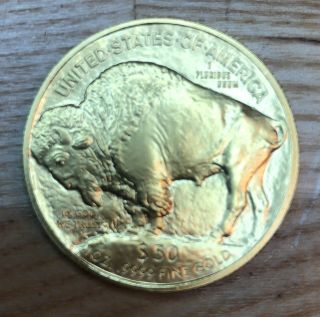 2015 1 Oz Gold American Buffalo $50 Coin Bu.  9999 Fine.