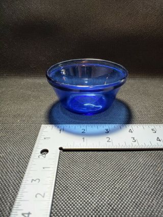 Vintage Anchor Hocking Blue Glass Dish Ice Cream Candy