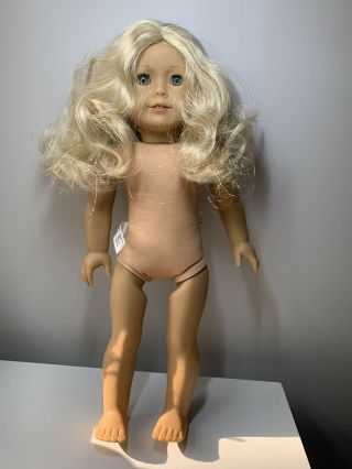 Authentic American Girl Doll Blonde Hair And Blue Eyes Light Skin Great Shape