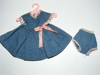 Vintage 8 " American Character Betsy Mccall Outfit Pin Dots School Girl Dress