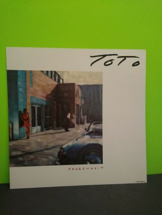 Toto Fahrenheit Lp Flat Promo 12x12 Poster