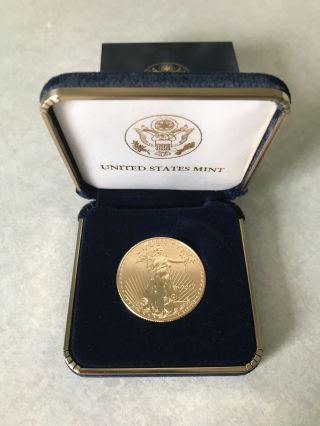 2017 American Gold Eagle 1 Oz $50 - Bu Coin In U.  S.  Gift Box