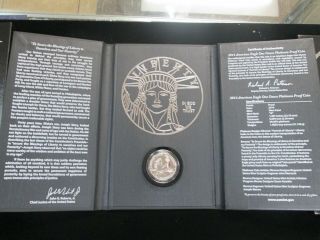 2014 - W American Eagle Platinum Proof 1 Oz.  999 Coin Preamble Series W/ Box Rare