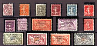 Alaouites,  Syria,  Syrie,  Syrien,  1925,  Yv 1/15,  Sans Charniere,  Luxe Mnh