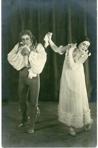 1930s (?) Abramova Tsaplin The Bolshoi Theatre Ballet Russian Photo