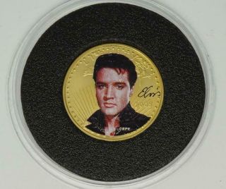 Rare Elvis Presley Colourised $10 U.  S.  Gold Eagle,  1/4 Oz,  22ct Gold Coin,  2005