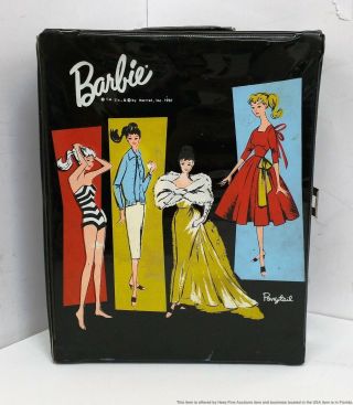 Early 1960s Vintage Barbie Ken Dolls Extra Clothes Carrying Case 3