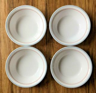 4 Vintage Country Cornflower Corning 7 1/4 " Cereal / Soup Bowls Replacement