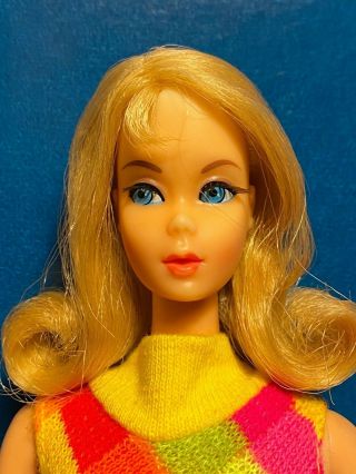 Vintage Barbie Blond Marlo Flip 1160 Twist N Turn In Swimsuit Vgc