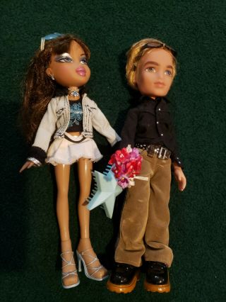 Two Bratz Dolls Secret Date Nerva And Bryce With All Clothes