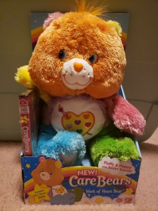 Care Bear Work Of Heart Bear Fluffy & Floppy With Dvd
