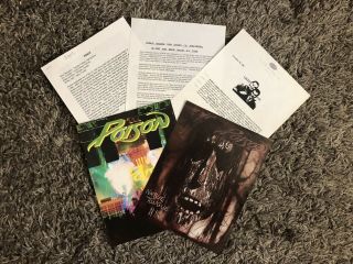 Rare Poison Promo Press Packs Swallow This Native Tongue 100 Authentic