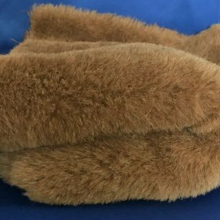 European Alpaca Fur Fabric - Dense 1 " Pile - Chocolate Color - 1/2 Yard