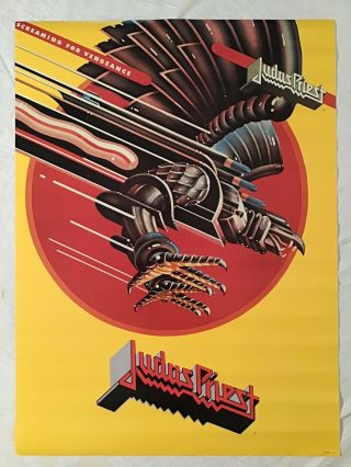 Judas Priest 1984 Poster Screaming For Vengeance