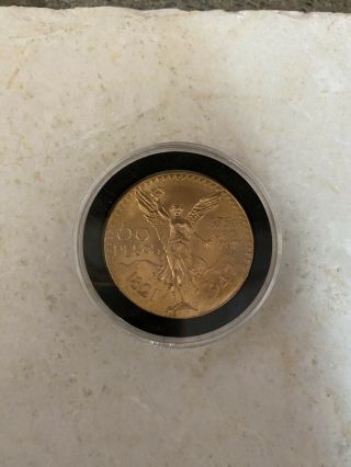 1.  2 Oz (37.  5 G) 50 Pesos Mexican Gold Coin (1947)