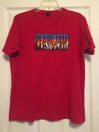 Pearl Jam - 2014 Red Concert Tour T - Shirt Large Adult W/ Flaws See Descript