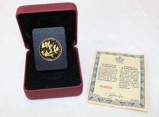 1978 Rcm $100 22k Gold " Unity " Proof Coin