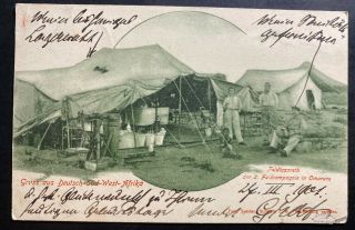 1901 Omaruru German East Africa Rppc Postcard Cover To Meissen Germany