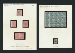 Russia Zemstvo Stamps 1890 Dnieprovsk Ch 9 9a Study & Bulugma Inc Ch 15a Blk