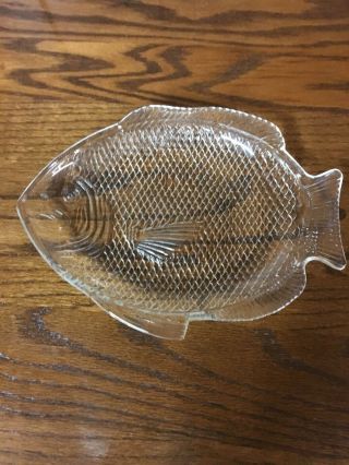 Clear Glass Fish Plate