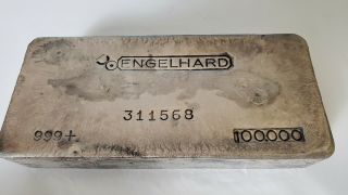 100 Ounce Engelhard 999 Pure Silver Bar - Canadian 4th Series - Hard To Find