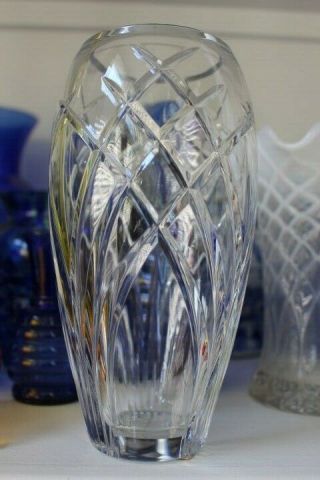 Miller Rogaska Ellington Elegant Heavy Crystal Vase 8 "