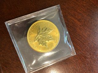 2020 $50 Gold Canadian Maple Leaf.  9999 1 Oz Brilliant Uncirculated