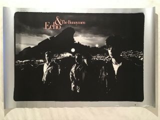Echo And The Bunnymen 1988 Promo Poster Sire Records Edge Creases Ian Mcculloch