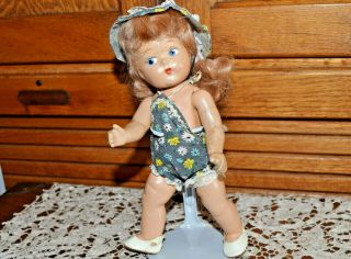 Vintage Vogue Ginny Doll Toddles Composition Honey Blonde Sun Suit 1940 