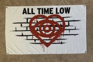 All Time Low Back To The Future Hearts Tour Flag
