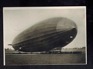 1932 Germany Graf Zeppelin Postcard Cover To Rio De Janeiro Brazil Lz127 1st Saf