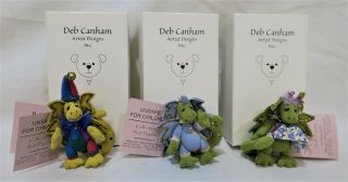 Deb Canham - Baby Dapples - Bubba,  Pebbles And Jingo (3 Baby Dapple Dragons)