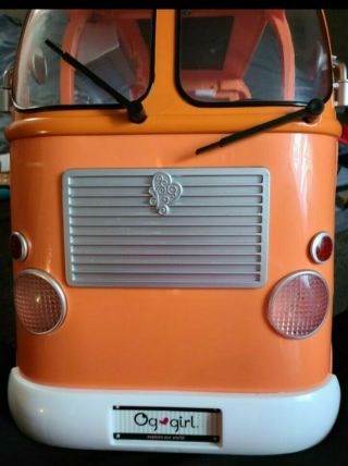 Large Og Our Generation Grill To Go Orange Food Truck Van For 18 " Dolls & Bag Of