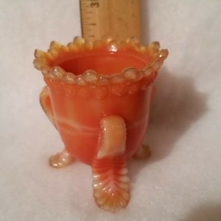 Vntg Boyd Forget Me Not Toothpick Holder Tomato Cream 2½ 