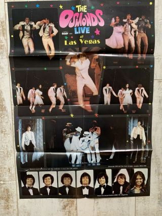 1975 Osmonds Live At Las Vegas Poster
