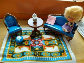 1980 Mattel The Littles Dollhouse – Hedy Littles Doll And Dollhouse Furniture