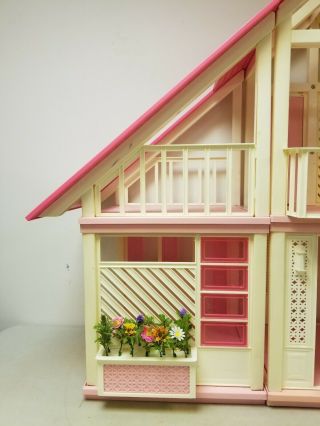 Vintage 1978 Barbie Doll Pink A Frame Dream House.  Pick - Up Only 2