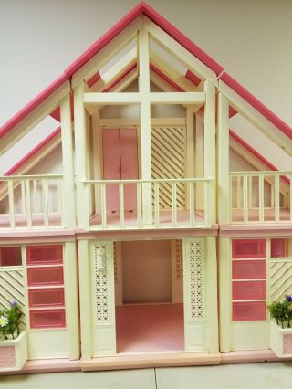 Vintage 1978 Barbie Doll Pink A Frame Dream House.  Pick - Up Only 3