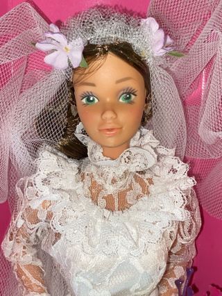 Vintage 1982 “ She’s A Bride” Tracy Barbie Friend 4103 New/mib Flap Was Open